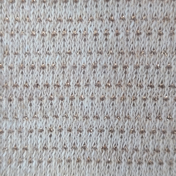 Talbots sweater champagne color with metallic gold sparkle 🌟 - Picture 12 of 12